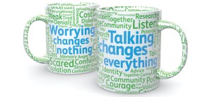 The Alzheimer's Society's promo message