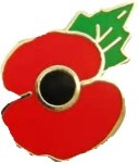 Poppy pin badge